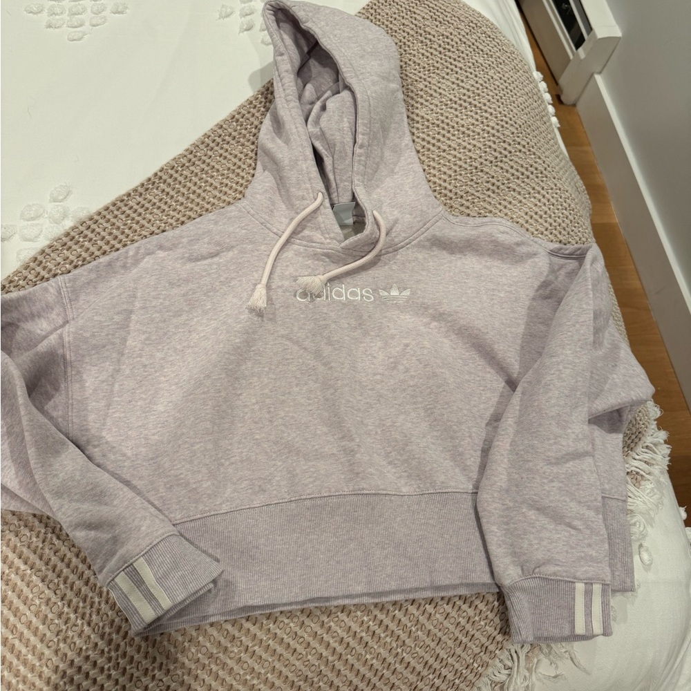 Adidas Women's Lavender Hoodie Sweater